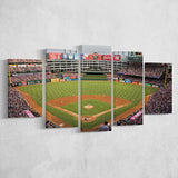 Globe Life Park, Stadium Canvas, Sport Art, Large Canvas, Multi Panels, Canvas Prints Wall Art Decor
