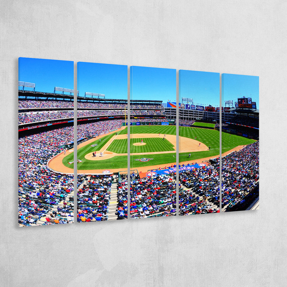 Globe Rangers Stadium Life, Stadium Canvas, Sport Art, Gift for him, Multi Panels B, Canvas Prints Wall Art Decor
