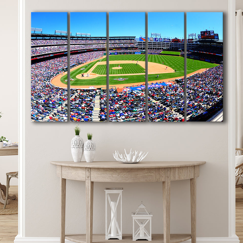 Globe Rangers Stadium Life, Stadium Canvas, Sport Art, Gift for him, Multi Panels B, Canvas Prints Wall Art Decor
