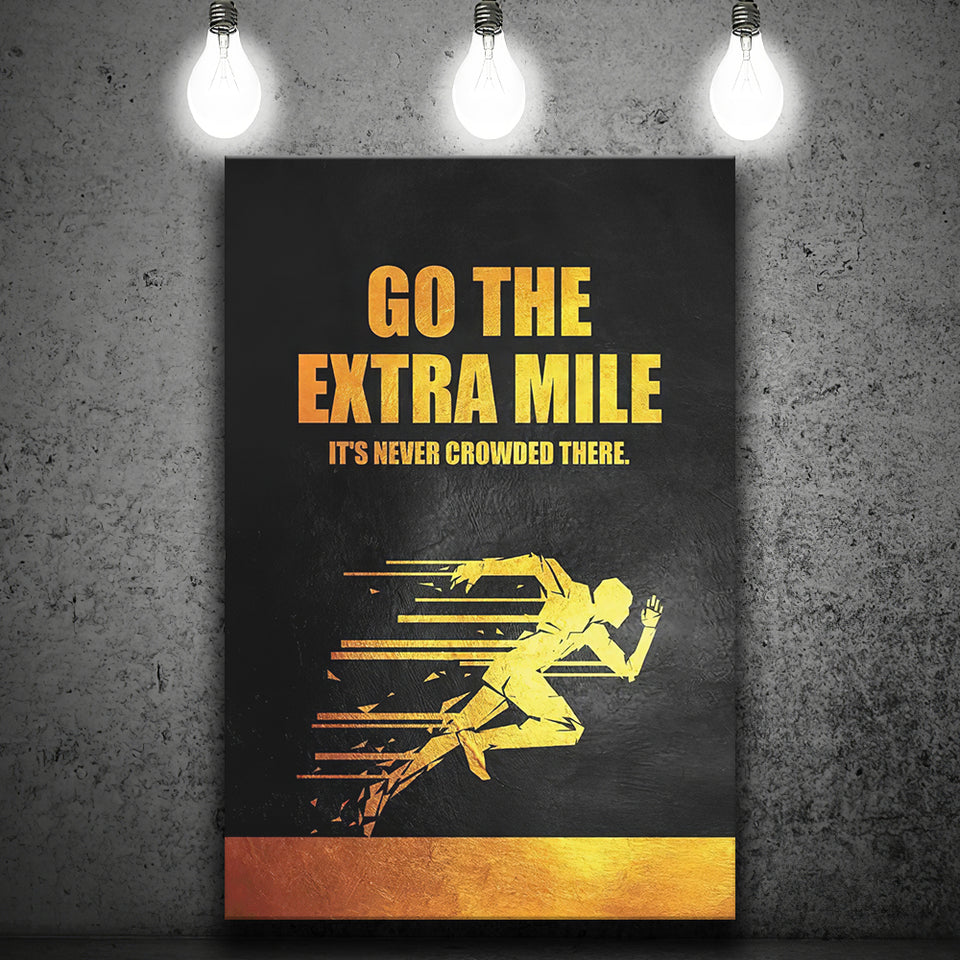Go The Extra Mile Never Crowded Canvas Prints Wall Art - Painting Canvas, Wall Decor, Painting Prints