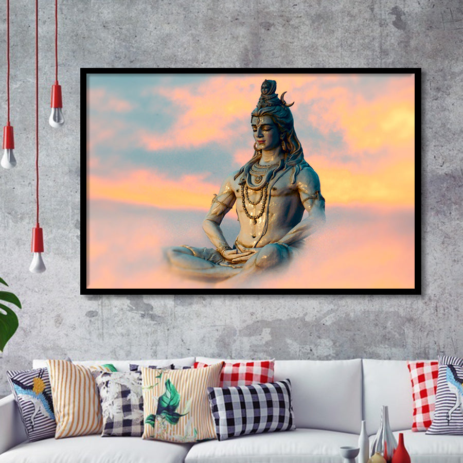 God Shiva, Hindu Gods, Framed Art Prints Wall Art Home Decor, Ready to Hang