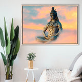 God Shiva Canvas, Hindu Gods, Framed Canvas Prints Wall Art Home Decor,Floating Frame, Ready to Hang