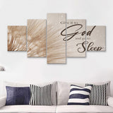 God Wall Art Give It To God And Go To Sleep 5 Piece Multi Panels Canvas Prints Wall Art - Painting Canvas,Wall Decor