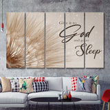 God Wall Art Give It To God And Go To Sleep 5 Piece B Multi Panels Canvas Prints Wall Art - Painting Canvas,Wall Decor