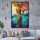 Gods Hand Watercolour Christian Helping Hand Framed Art Prints Wall Decor - Painting Prints, Home Decor, For Sale, Framed Picture