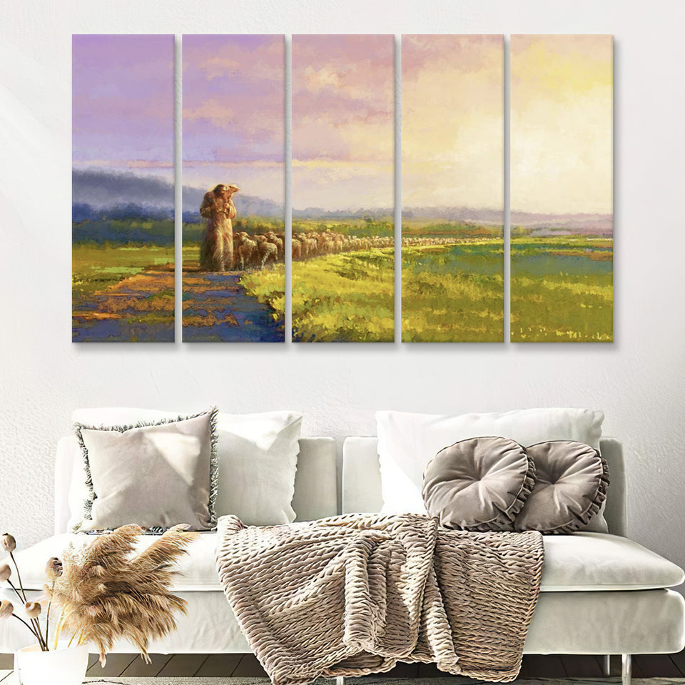 Going Home 5 Piece B Multi Panels Canvas Prints Wall Art - Painting Canvas,Wall Decor