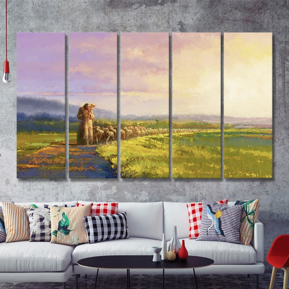 Going Home 5 Piece B Multi Panels Canvas Prints Wall Art - Painting Canvas,Wall Decor