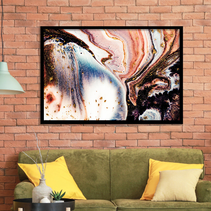 Gold Marble Framed Art Prints Wall Art Decor, Framed Picture, Home Decor