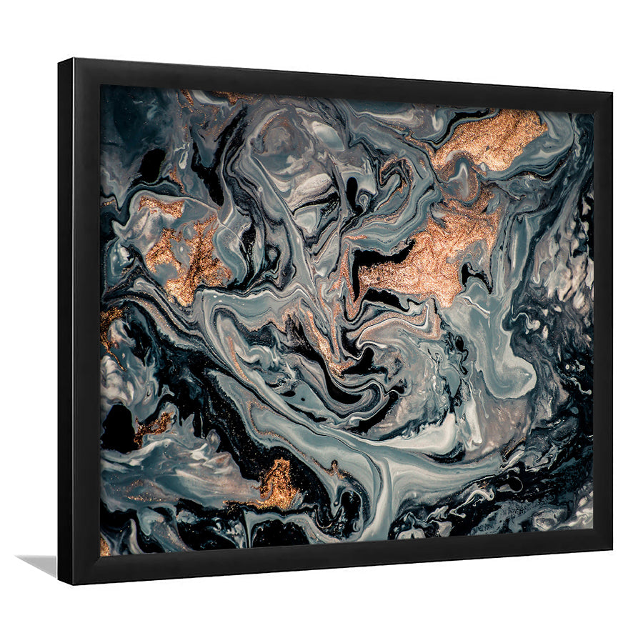 Gold Marble Gray Framed Art Prints Wall Art Decor, Framed Picture, Home Decor