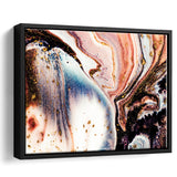 Gold Marble Framed Canvas Prints Wall Art Decor, Framed Picture, Floating Frame