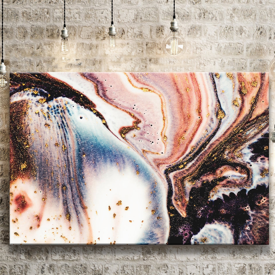 Gold Marble Canvas Prints Wall Art Decor - Painting Canvas,Home Decor, Ready to Hang