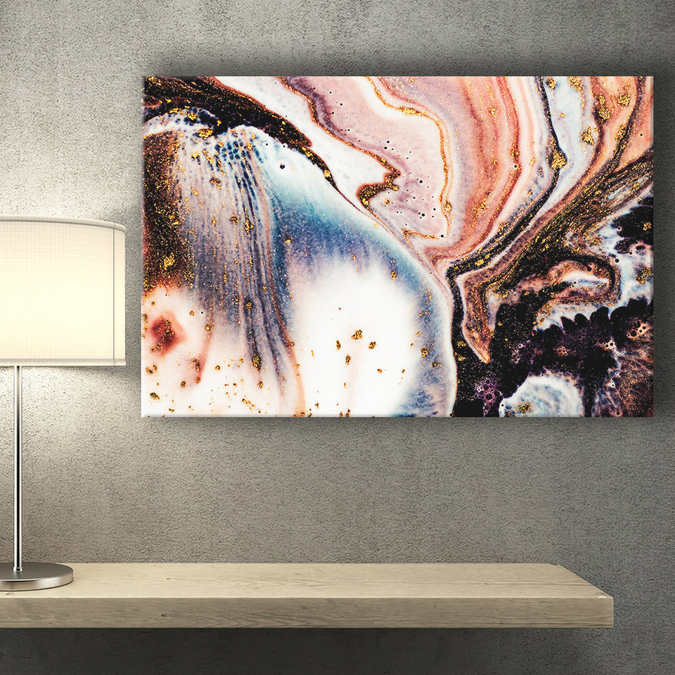 Gold Marble Canvas Prints Wall Art Decor - Painting Canvas,Home Decor, Ready to Hang