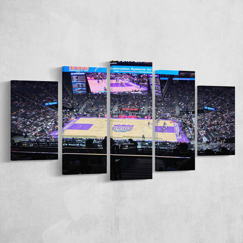 Golden 1 Center Stadium Canvas Prints Sacramento Kings Wall Art,Multi Panels,Sport Stadium Art Prints, Fan Gift