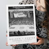 Golden 1 Center Sacramento Kings Basketball Lovers Black And White Art Canvas Prints Wall Art Home Decor