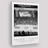 Golden 1 Center Sacramento Kings Basketball Lovers Black And White Art Canvas Prints Wall Art Home Decor