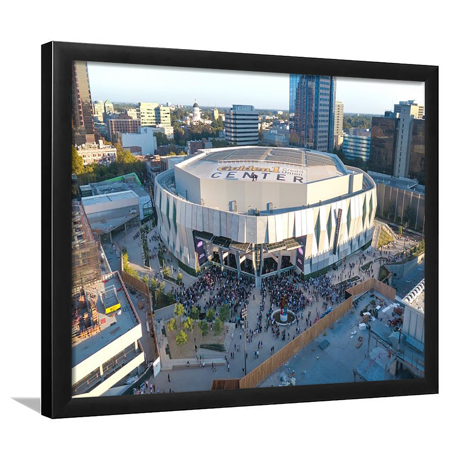 Golden 1 Center Stadium, Stadium Canvas, Sport Art, Gift for him, Framed Art Prints Wall Art Decor, Framed Picture