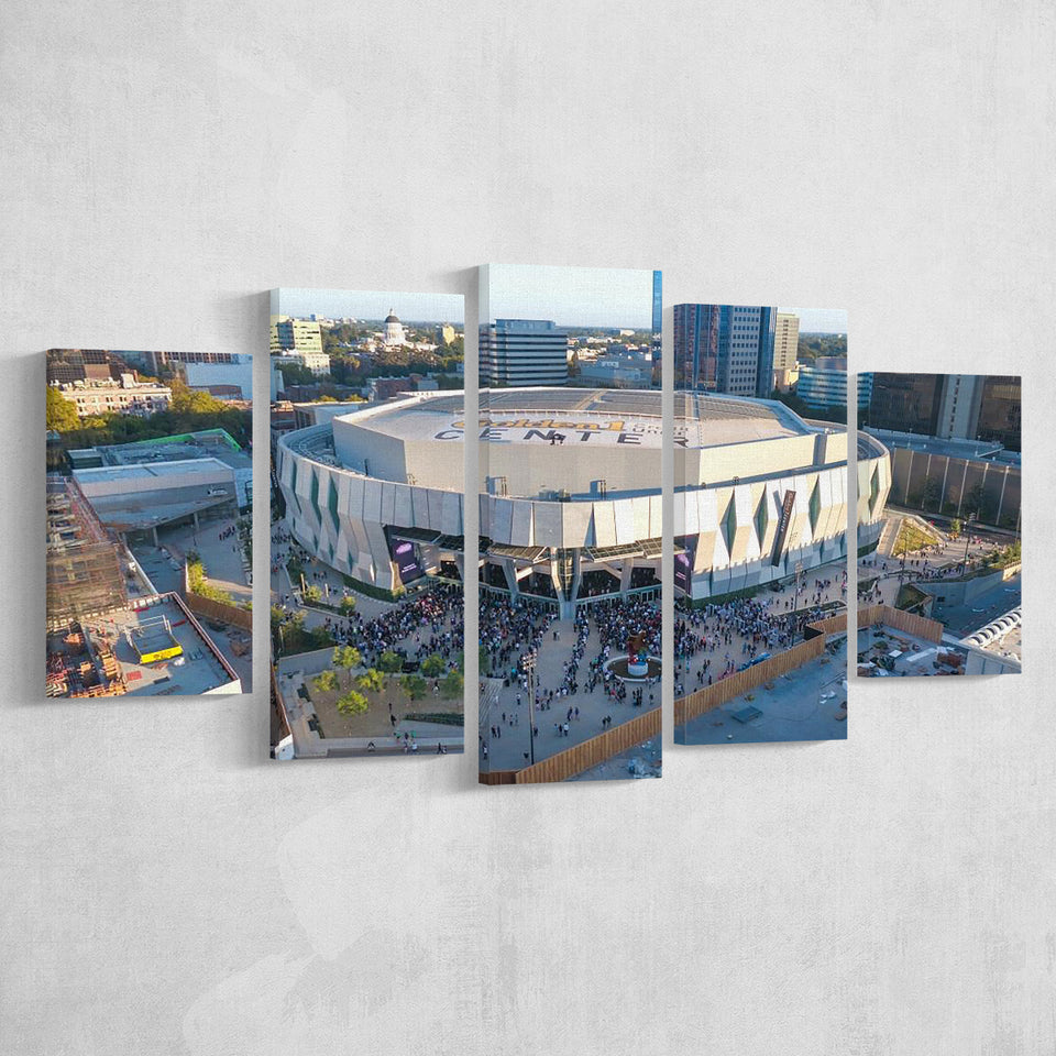 Golden 1 Center Stadium, Stadium Canvas, Sport Art, Large Canvas, Multi Panels, Canvas Prints Wall Art Decor