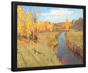 Golden Autumn By Isaac Levitan-Art Print,Canvas Art,Frame Art,Plexiglass Cover
