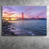 Golden Gate Bridge San Francisco Bay, Canvas Prints Wall Art Home Decor