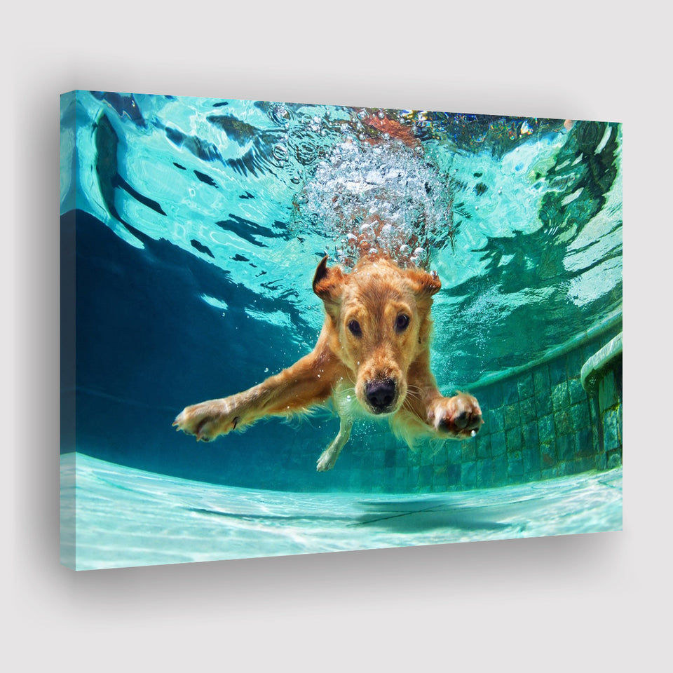 Golden Labrador Retriever Canvas Prints Wall Art - Painting Prints, Wall Decor, Art Prints