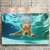 Golden Labrador Retriever Canvas Prints Wall Art - Painting Prints, Wall Decor, Art Prints