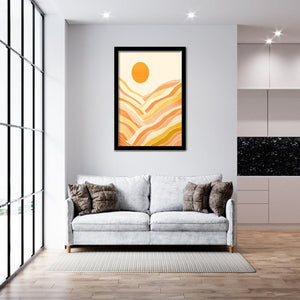 Golden Mountain Sunset - Mountain art, Art Print, Frame Art