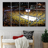 Golden State Warriors Stadium Canvas Prints Oracle Arena Wall Art,Multi Panels B,Sport Stadium Art Prints, Fan Gift