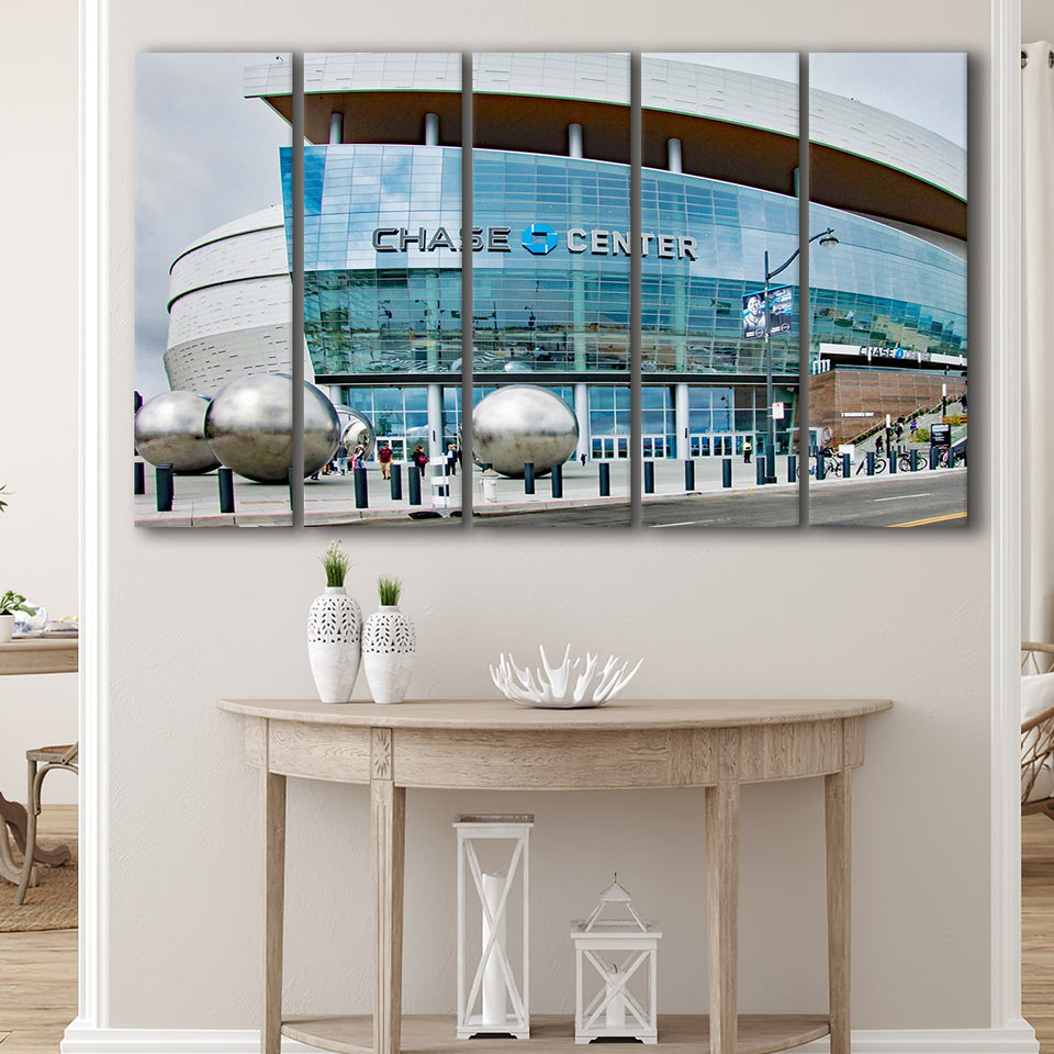 Golden State Warriors Wall Art Chase Center Stadium Canvas Prints,Multi Panels B,Sport Stadium Art Prints, Fan Gift