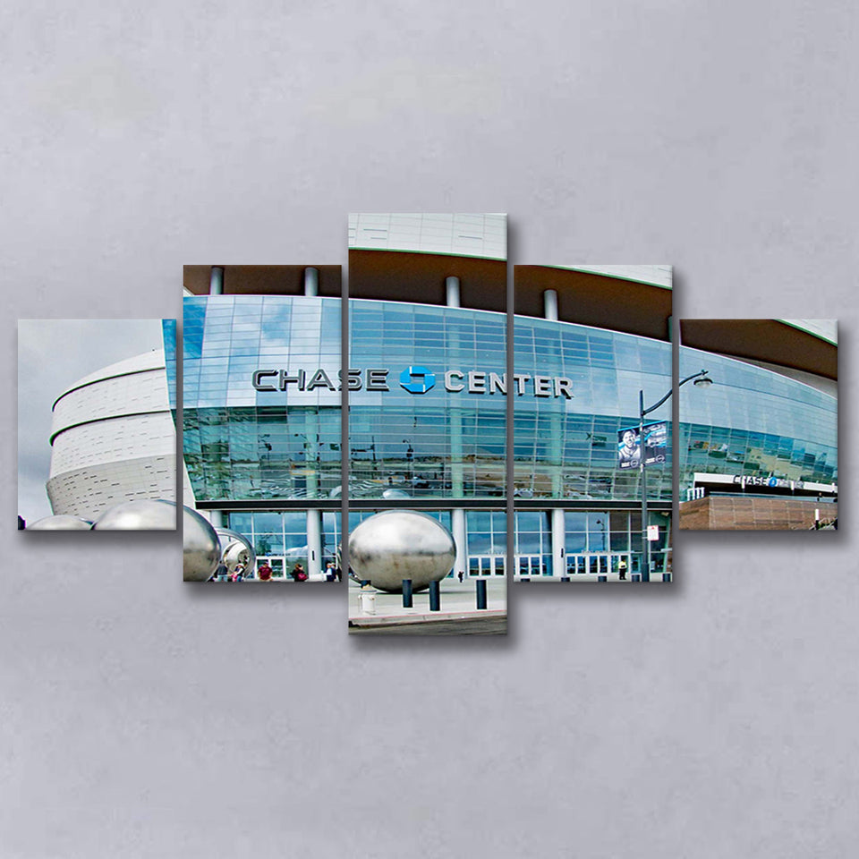 Golden State Warriors Wall Art Chase Center Stadium Canvas Prints,Multi Panels,Sport Stadium Art Prints, Fan Gift