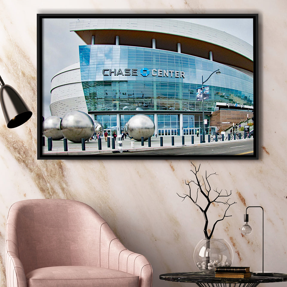 Golden State Warriors Wall Art Chase Center Stadium Framed Canvas Prints,Sport Stadium Art Prints, Fan Gift