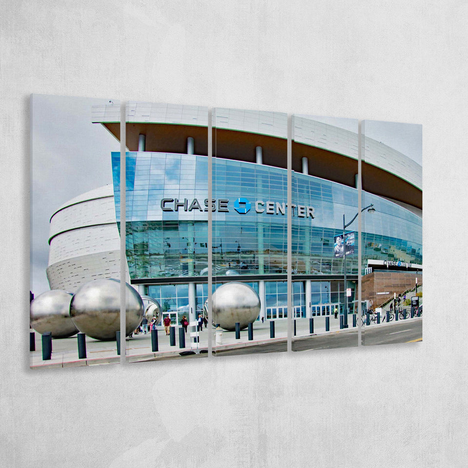 Golden State Warriors Wall Art Chase Center Stadium Canvas Prints,Multi Panels B,Sport Stadium Art Prints, Fan Gift