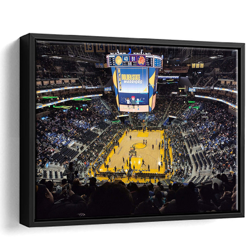 Golden State Warriors Wall Art Oracle Arena Stadium Framed Canvas Prin UnixCanvas