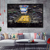 Golden State Warriors Wall Art Oracle Arena Stadium Framed Canvas Prints,Sport Stadium Art Prints, Fan Gift