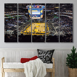 Golden State Warriors Wall Art Oracle Arena Stadium Canvas Prints,Multi Panels B,Sport Stadium Art Prints, Fan Gift