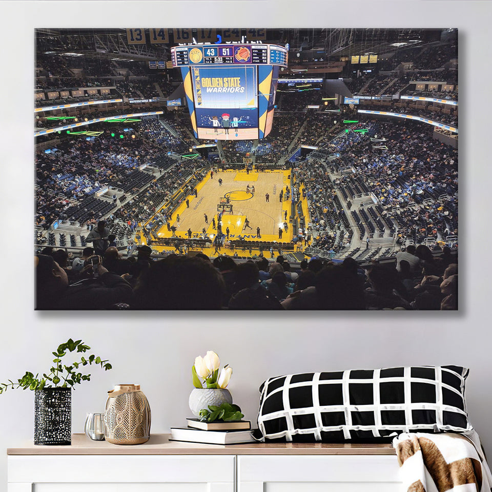 Golden State Warriors Wall Art Oracle Arena Stadium Canvas Prints,Sport Stadium Art Prints, Fan Gift, Wall Decor