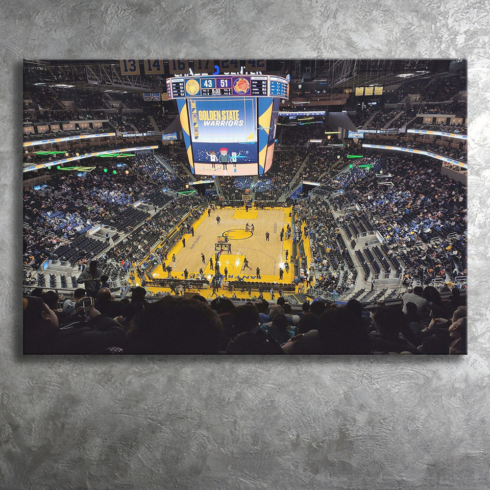 Golden State Warriors Wall Art Oracle Arena Stadium Canvas Prints,Sport Stadium Art Prints, Fan Gift, Wall Decor