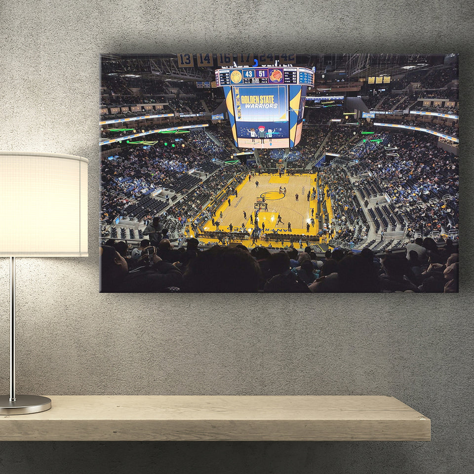 Golden State Warriors Wall Art Oracle Arena Stadium Canvas Prints,Sport Stadium Art Prints, Fan Gift, Wall Decor