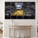 Golden State Warriors Wall Art Oracle Arena Stadium Canvas Prints,Multi Panels B,Sport Stadium Art Prints, Fan Gift