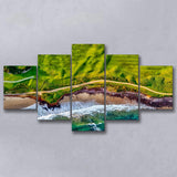 Golf Course By The Ocean, Golf Multi Panels,Canvas Prints Wall Art Home Decor