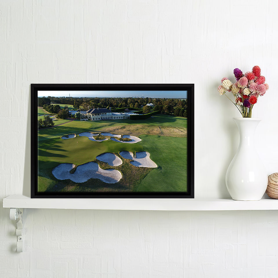 Golf To Remain Open In Melbourne Lockdown Golf Australia Framed Canvas Prints Wall Art - Painting Prints, Home Wall Decor, Painting Canvas