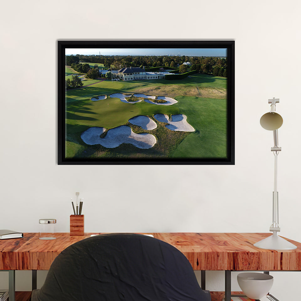 Golf To Remain Open In Melbourne Lockdown Golf Australia Framed Canvas Prints Wall Art - Painting Prints, Home Wall Decor, Painting Canvas