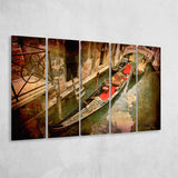Gondola Print Venice Canvas Gondola Venice Extra Large Canvas Prints Multi Panels B Wall Art Prints Home Decor