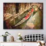 Gondola Print Venice Canvas Gondola Venice Landscape Canvas Prints Wall Art Home Decor - Painting Canvas, Ready to hang