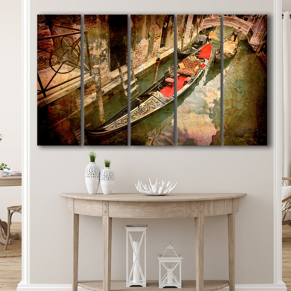 Gondola Print Venice Canvas Gondola Venice Extra Large Canvas Prints Multi Panels B Wall Art Prints Home Decor