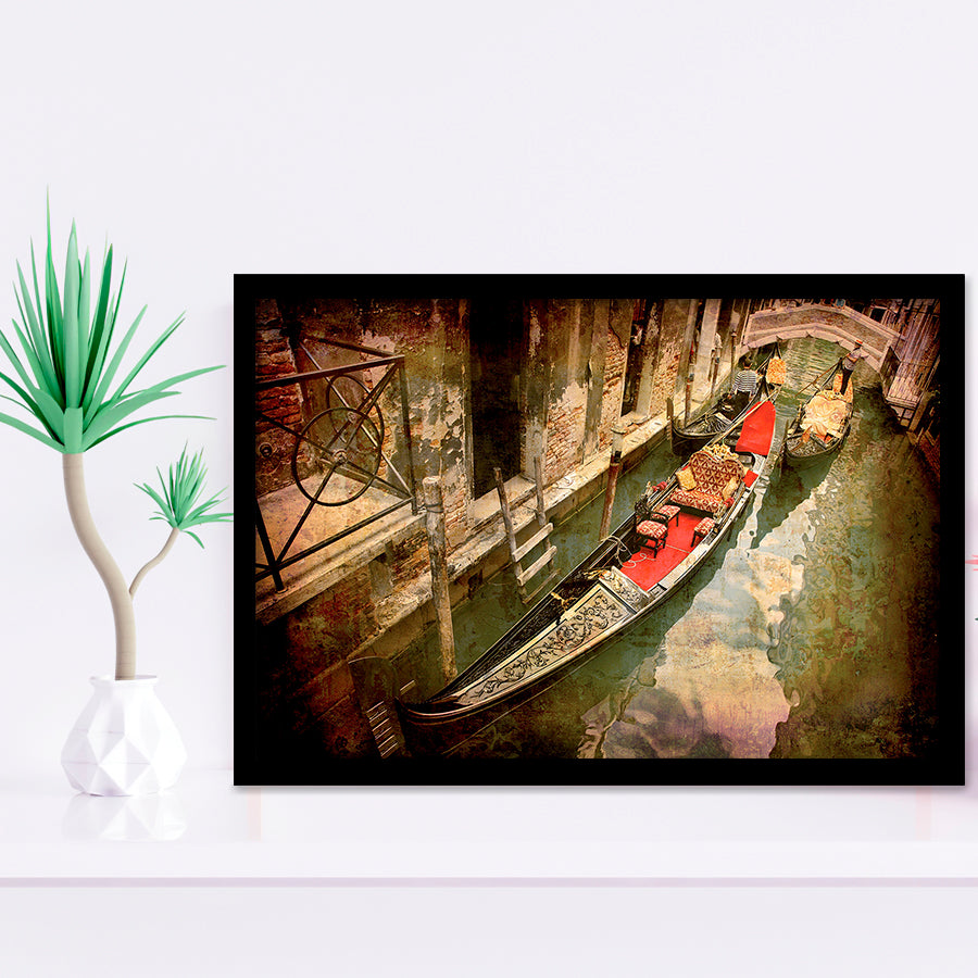 Gondola Print Venice Canvas Gondola Venice Framed Art Prints Wall Decor - Painting Art,Framed Picture,For Sale, Ready to hang