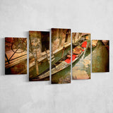 Gondola Print Venice Canvas Gondola Venice Large Canvas Prints Multi Panels Wall Art Prints Home Decor