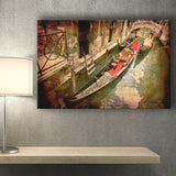 Gondola Print Venice Canvas Gondola Venice Landscape Canvas Prints Wall Art Home Decor - Painting Canvas, Ready to hang