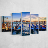 Gondola Print Venice Grand Canal Italy Large Canvas Prints Multi Panels Wall Art Prints Home Decor