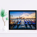 Gondola Print Venice Grand Canal Italy Framed Art Prints Wall Decor - Painting Art,Framed Picture,For Sale, Ready to hang