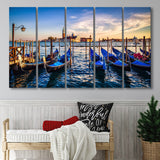 Gondola Print Venice Grand Canal Italy Extra Large Canvas Prints Multi Panels B Wall Art Prints Home Decor